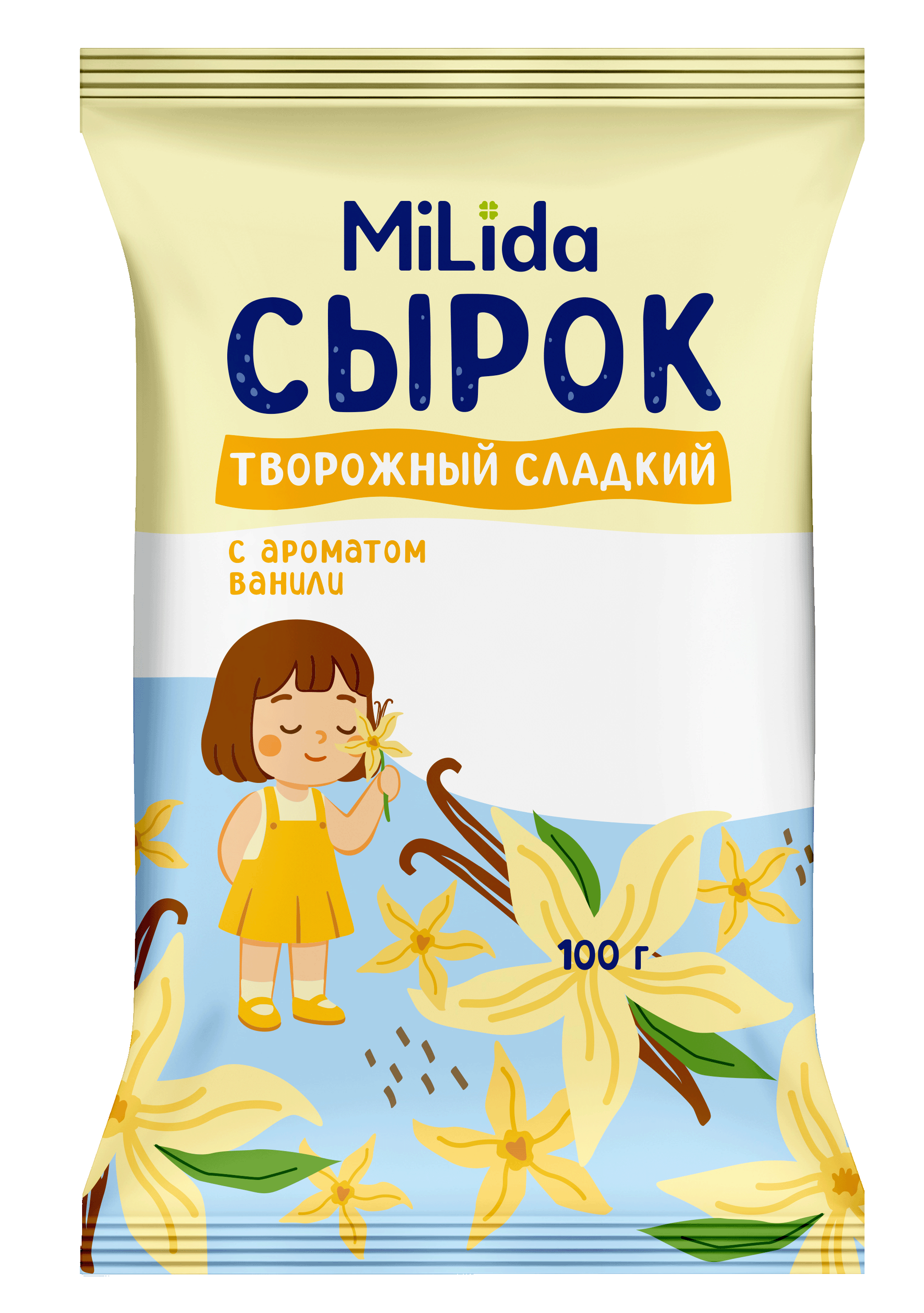 Сырок творожный сладкий с ароматом ванили